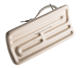 Ceramiczny element grzewczy 125 W 230 V AC długość 122mm Wygięty element ceramiczny