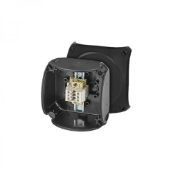 Puszka odgałęźna ATEX do stref 2 i 22 IP66 93x93x62mm czarna 3x2,5 mm2 Cu RX 0203 T