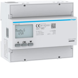 Licznik energii elektrycznej 3-fazowy 125A 6M Modbus MID agardio.measure ECR310D