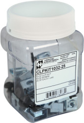 Mounting screw &amp; clip nut kit, steel, (L) 16 mm, CLPKIT1032-25