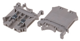 Kostka zaciskowa na szynie DIN RS PRO poziomy: Pojedynczy 28 → 12AWGŚruba 20 (UL/CSA) A, 24 (IEC) A 800 V