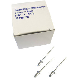 Kunzer 800BNM6 Blind Rivet Nuts M6 40 pieces Carton Durable Fasteners