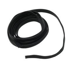 Silicone Cover Stranded-Core Ribbon Cable - 4 Wires 1 Meter Long (28AWG Black)