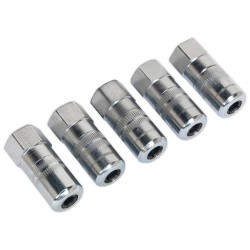 Sealey GGE5 Hydraulic Connector 4-Jaw Heavy-Duty 1/8&quot;BSP Pack of 5