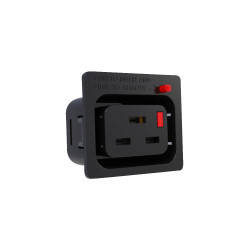 IEC Lock PA195015BK C19 IEC Lock Panel Mount Outlet