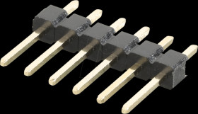 10120920 Pin header 2,54mm 1x6 H=12,6 straight