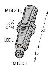 Przycisk refleksyjny, ultradźwękowy Turck 1610012 1 szt.