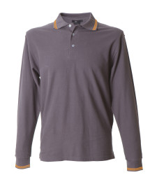 NEW MARSIGLIA DK GREY POLO M/LUNGA