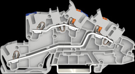 2203-7549 Multi-level installation terminal block, 2.5 mm², N/L, grey