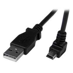 Kabel USB Złącze A USB A Złącze B Mini USB B dł. 2m Kabel USB-A do USB Mini-B USB 2.0 kolor: Czarny