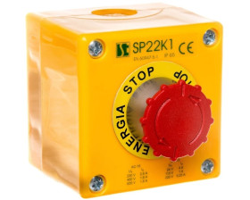 Kaseta sterownicza przycisk grzybkowy (B) bezpieczeństwa ryglującym sie samoczynnie ENERGIA STOP SP22K1\08-1