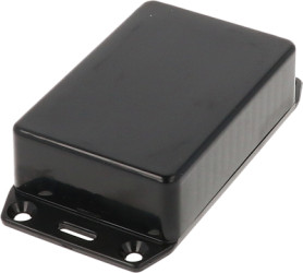 ABS enclosure, (L x W x H) 85 x 56 x 26 mm, black (RAL 9005), IP54, 1591MSFLBK