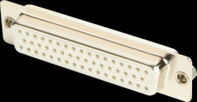 105-50-2-3-1 D-SUB socket, 50-pin, stamped contacts, gold plated