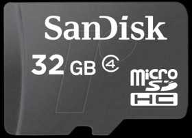 SDSDQM-032G-B35A MicroSDHC-Card 32GB - SanDisk with Adapter