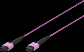 DK-2566-05/4 Fiber optic patch cable, OM4, MPO, violet, 5 m