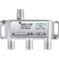 Axing BAB 2-16P Cable Tv Splitter 2-Way 5-1218 Mhz Audio &amp; Video Adapters
