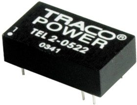 DC converter, 4.5-9 VDC, 2 W, 1 output, 3.3 VDC, 70 % efficiency, TEL 2-0510