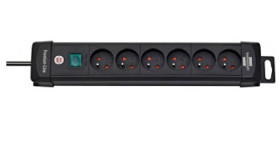 Przedłużacz 3m 6 gniazda Przedłużacz z gniazdami typ CEE CEE 7/7 niemieckie Schuko/francuskie