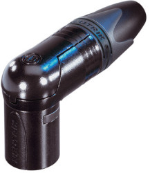 XLR plug, 4 pole, gold-plated, 1.5 mm², AWG 16, zinc die casting, NC4MRX-B