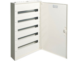 Rozdzielnica natynkowa 120 modułowa 5x24M drzwi metal PE/N IP30 fw2 FW524WT HAGER