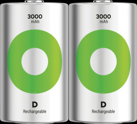 GPRHC30DC005 ReCyko, NiMH rechargeable battery, D (Mono), 3000 mAh, pack of 2