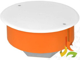 Puszka rozgałęźna do pustych ścian E816 120 mm z membraną wiatroszczelna pomarańczowa 83190008 SIMET