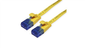 Value Patchkabel Utp, Cat.6A (Class Ea), Extra Plat, Geel, 1 M