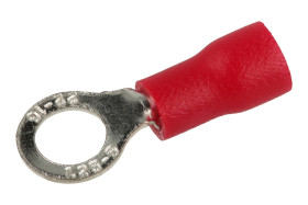 Końcówka; M5; 0,5÷1,5mm2; oczkowa; izolowany; 01103-RV1.25-5; czerwony; proste; na przewód; cynowane; zaciskany