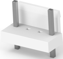 Pin header, 4 pole, pitch 3.96 mm, straight, natural, 7-1565033-2