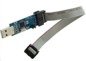 ISP USB Programmer v. 2.0 - ASP-51 AVR 3.3V/5V + Flat Ribbon Cable