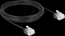 80374 Patch cable Cat.6 UTP Ultra Slim 5 m black