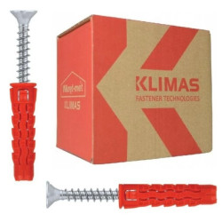 Kołki rozporowe uniwersalne 10x50 z wkrętem z łbem stożkowym 6x70 50szt.