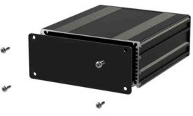 Obudowa urządzeń elektronicznych, Aluminium, Czarny, 160 x 108.5 x 45mm, RS PRO