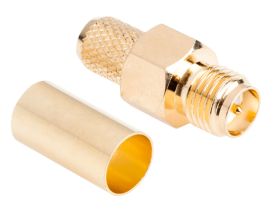 Wtyk SMA H155 zaciskany złoty