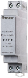 Przekaźnik półprzewodnikowy, montaż na szynie DIN 5 A Finder 265 V ac SPST