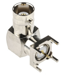 Złącze koncentryczne Montaż na płytce drukowanej Żeński 50Ω typ złącza Złącze BNC 4GHz Przepust