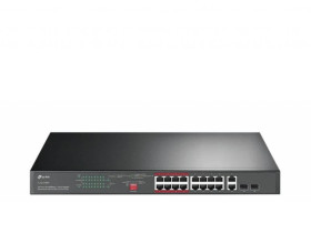 Switch PoE TP-Link 16xFE(16xPoE) 2xGE 2xSFP 802.3af/at 192W