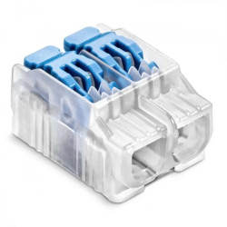 Szybkozłączka SCL2 IDEALNA z dźwignią do linek i drutów 2-torowa 4mm² 32A 450V 88000303S /40szt./