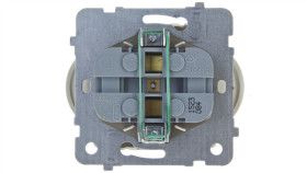 Karo Gniazdo Podwójne B/U Z Przesłonami Ecru Perłowy Gp-2Srp/M/42