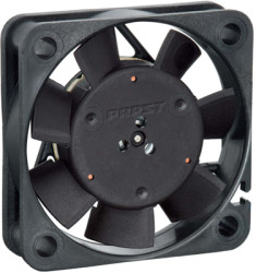 DC axial fan, 5 V, 40 x 40 x 10 mm, 9 m³/h, 26 dB, sintec slide bearing, ebm-papst 405 FH