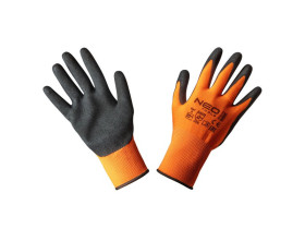 Rękawice robocze poliester pokryty nitrylem (sandy) 4131X rozmiar 10 97-642-10 TOPEX