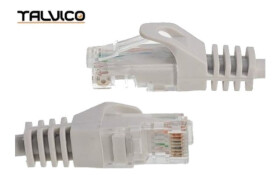 Patch Cord U/UTP kat.5e 1,5m CU szary; Talvico 5P41
