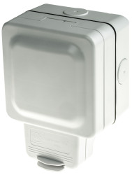 Gniazdo wtykowe Typ G - brytyjski natynkowe MK Electric z przełącznikiem 13A