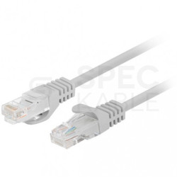 Patchcord UTP kat.6 kabel sieciowy LAN 2x RJ45 linka szary 2m LANBERG