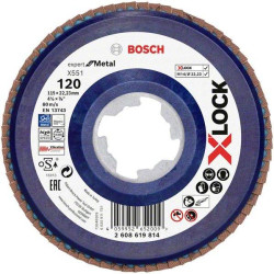 Bosch Accessories 2608619814 X551 Tarcza lamelkowa Średnica 115 mm Średnica otworu 22.23 mm Wielkość ziarna 120 1 szt.