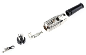 Wtyk Din 7 -pinowe Męski Montaż na kablu 100 V AC