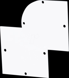 7390058 Plaster cover, square, for cavity wall device sockets