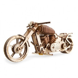 Motocykl VM-02 - model mechaniczny do składania - fornir - 189 elementów - Ugearsmodels 70051