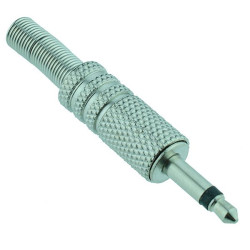 3.5mm Mono Metal Audio Plug