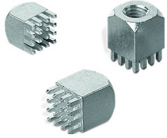 PCB terminal, 16 pole, pitch 2.54 mm, 180 A, press-fit, metal, 7461095